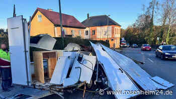 Auto gegen Anhänger: Unfall in Wasserburg sorgt für Stau im Feierabendverkehr