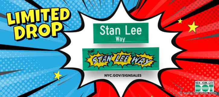 DOT announces limited sale of commemorative ‘Stan Lee Way’ street signs to honor Bronx-born comic book legend
