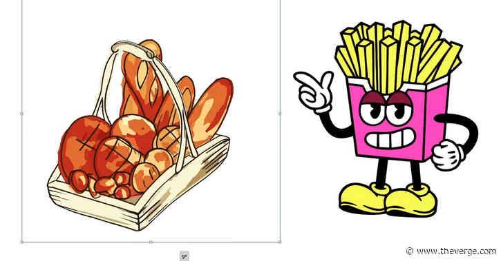 Watch Adobe rotate a flat drawing of a bread basket as if it were a 3D object