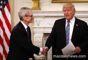 President Trump says Apple CEO Tim Cook called to complain about EU’s $17 billion in fines