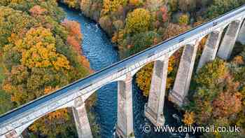 Twelve breathtaking pictures of Britain smothered in autumn colours, from meandering rivers to magical tree 'tunnels' and spectacular Highland valleys