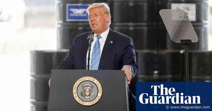 Trump gets record donations from big oil but far less than $1bn he wanted