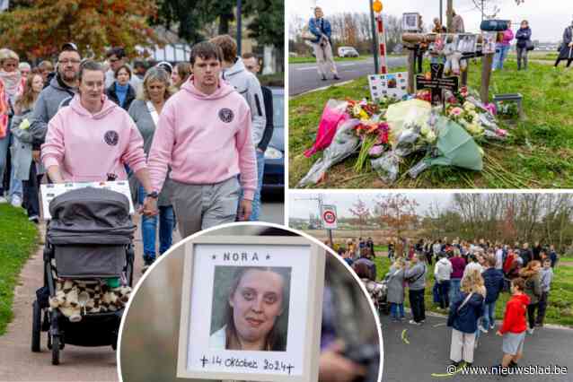 Vrienden en familie van overleden Nora (20) houden grote herdenking op plek van ongeval: “We vergeten je nooit”