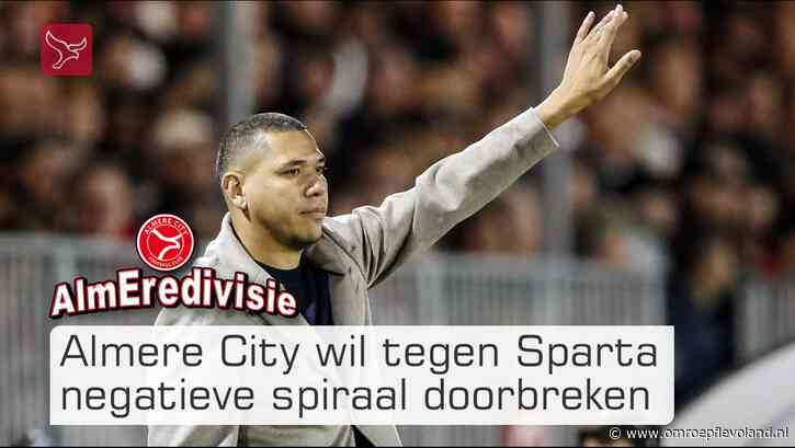 Almere - Almere City wil tegen Sparta negatieve spiraal doorbreken