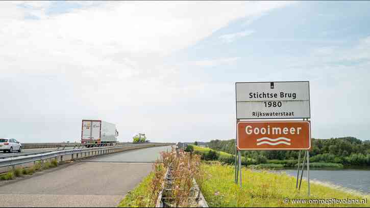 Flevoland - A27 dit weekend richting het Gooi afgesloten