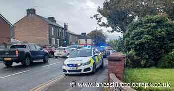 Lancashire Constabulary issue statement after large police presence on Blackburn road
