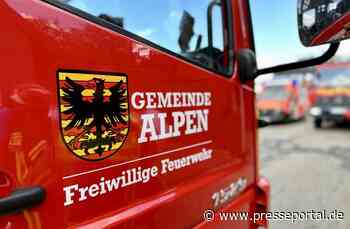 FW Alpen: Verkehrsunfall mit drei Pkw