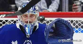 Stolarz relishing crease chance with Maple Leafs