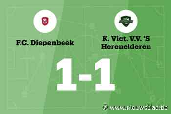 Gelijkspel voor Diepenbeek B thuis tegen s Herenelderen