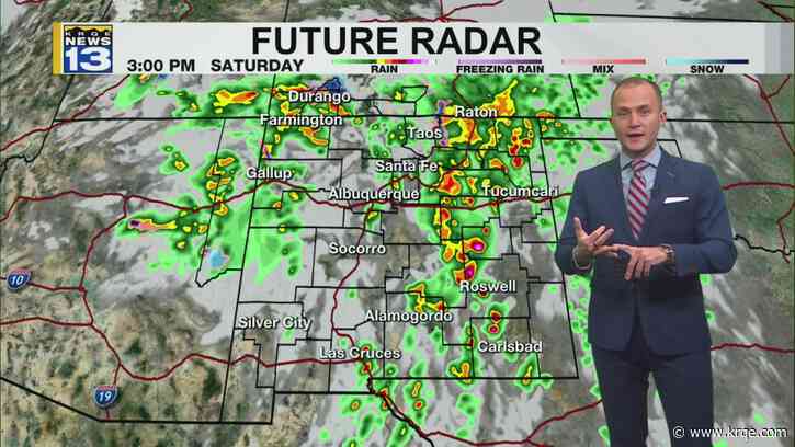 Storm bringing rain, snow moves through New Mexico this weekend
