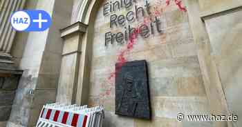 Farb-Attacke auf Landtag in Hannover: Reinigung der Fassade wird teuer