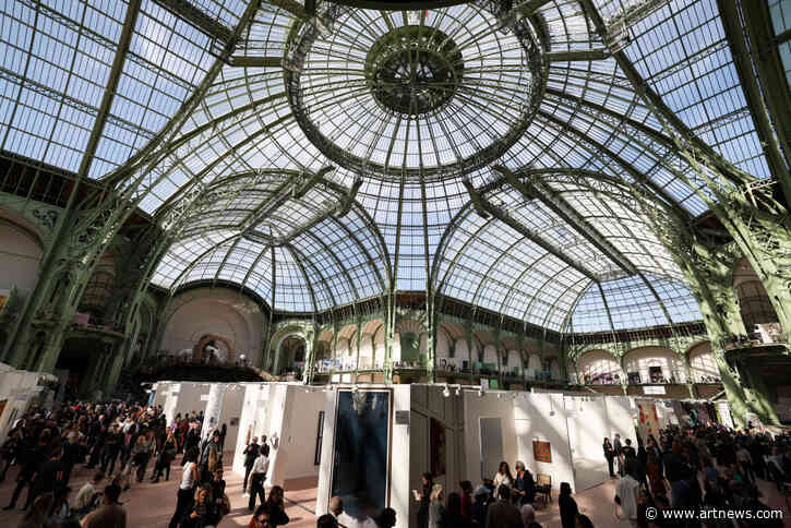 Some Art Basel Paris Exhibitors Forced to Protect Their Artworks from Leaks as Grand Palais is Battered by Heavy Rain