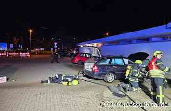 FW-ROW: PKW Brand auf Rastanlage Grundbergsee Nord