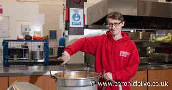 Newcastle man who was once homeless now volunteers at the charity that helped him