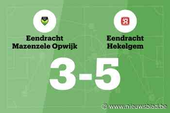 Goolaerts scoort twee keer voor Hekelgem in wedstrijd tegen Mazenzele Opwijk C