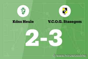 KdNS Heule verliest thuis met een doelpunt verschil van OG Stasegem