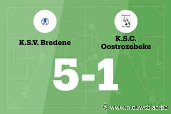 SV Bredene B wint spektakelwedstrijd van SC Oostrozebeke