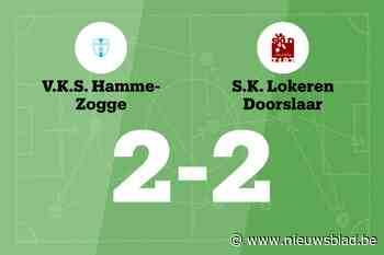 VKS Hamme-Zogge speelt thuis gelijk tegen SKL Doorslaar
