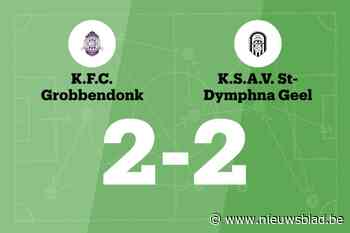 Grobbendonk en Sint-Dimpna spelen 2-2