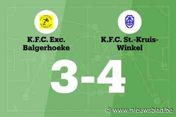 G. Thiriaux maakt twee goals voor KFC St-Kruis-Winkel in wedstrijd tegen Excelsior Balgerhoeke