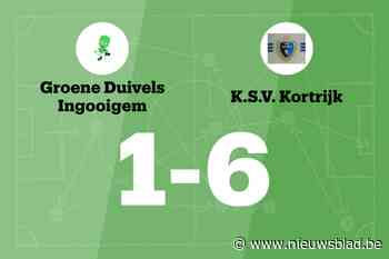 KSV Kortrijk wint ook van GD Ingooigem