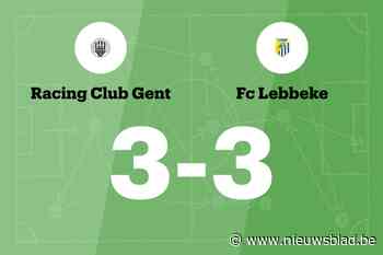 Ook FC Lebbeke houdt RC Gent van overwinning af