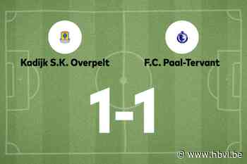 Kadijk speelt gelijk tegen Paal-Tervant