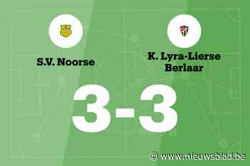 Noorse sleept gelijkspel uit de brand in de thuiswedstrijd tegen Lyra-Lierse