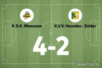 Meeuwen beëindigt reeks nederlagen in de wedstrijd tegen Heusden-Zolder