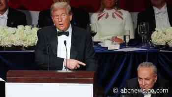 Trump and Harris trade jabs at Al Smith Dinner, though Harris wasn't there