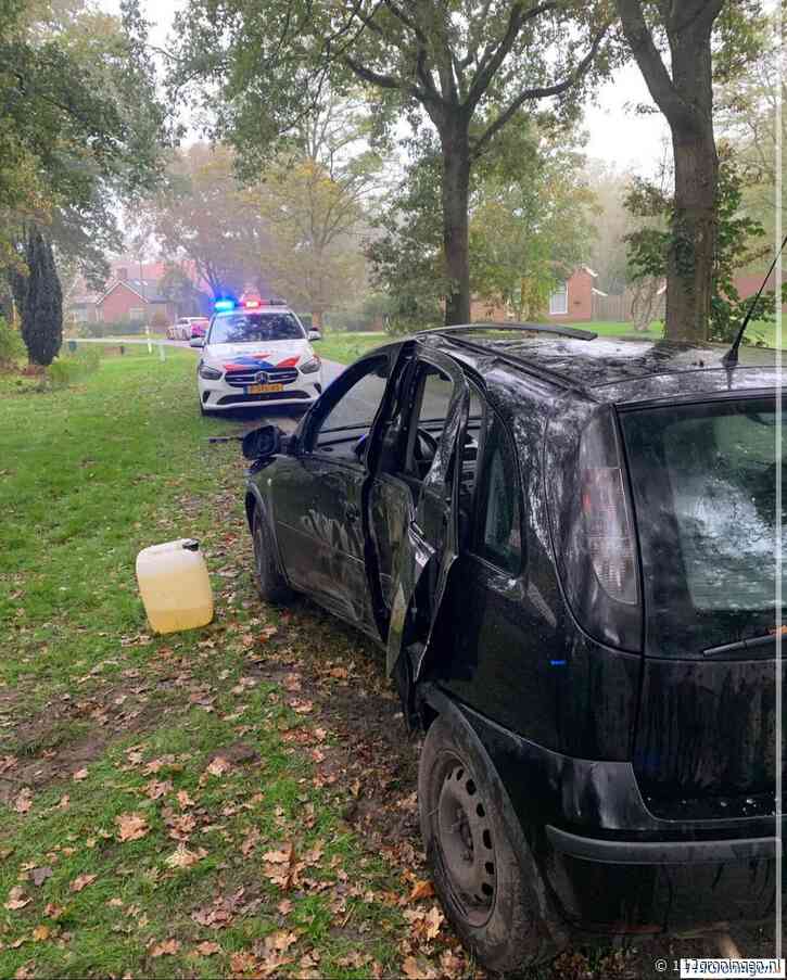 Achtervolging eindigt in crash en aanhouding op Wessinghuizerweg in Onstwedde