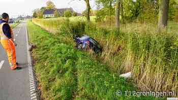 Automobilist raakt van de weg af in een sloot op de N355