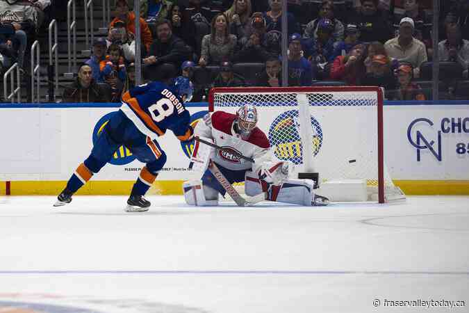 Dobson scores in 9th round of shootout, Islanders edge Canadiens 4-3