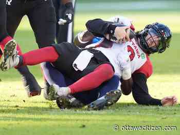 DOUBLE BLEWS: Redblacks lose fifth in a row and chance to host playoff game