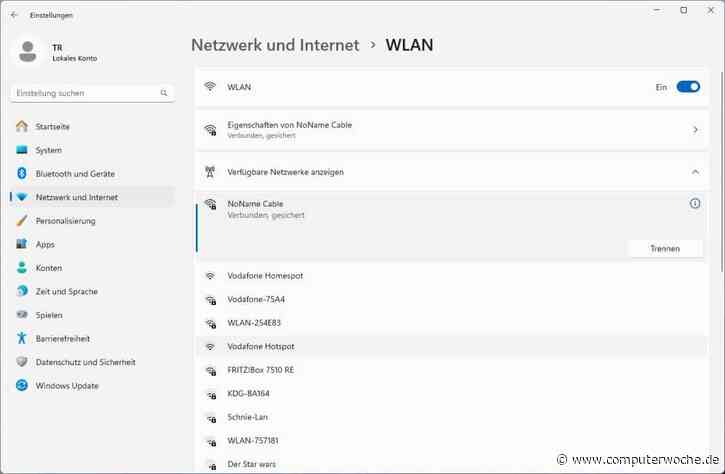 Windows: Stärke des WLAN-Signals prüfen