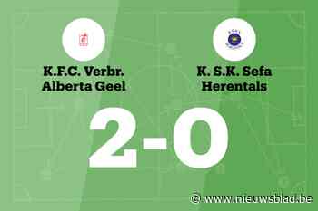 Alberta Geel wint dankzij twee doelpunten Geenen