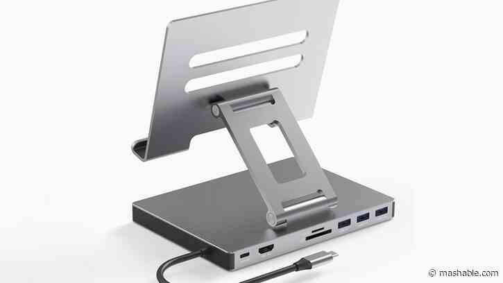 This ergonomic 8-in-1 laptop stand doubles as a USB dock — get it for $50