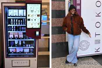 In het station staat nu ook een automaat met schoonheidsproducten: “Ideaal voor als je iets vergeten bent”