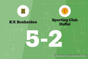Bonheiden B beëindigt reeks nederlagen met zege tegen SC Duffel B