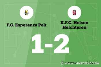 Helson B verslaat Esp. Pelt B met 1-2 en eindigt reeks zonder overwinning
