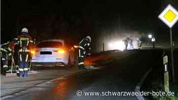 200 Meter Ölspur: Hoher Sachschaden nach Unfall bei Wart