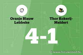 OB Lebbeke verslaat TK Meldert B met 4-1 en eindigt reeks zonder overwinning
