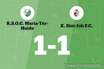 Maria-ter-Heide speelt thuis gelijk tegen Sint-Job B