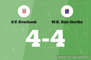 WK Sint-Goriks speelt gelijk in uitwedstrijd tegen SV Everbeek