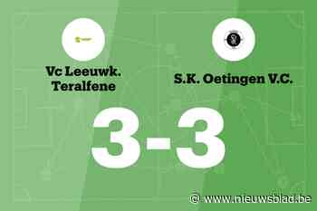 Eindelijk een punt voor Leeuwkens Teralfene B