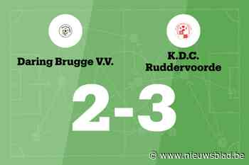 Daring Ruddervoorde wint uit van Daring Brugge, mede dankzij twee treffers Catteeuw