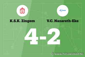 Zege KSK Zingem B tegen VC Nazareth-Eke B