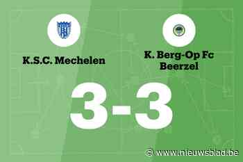 Beerzel speelt gelijk in uitwedstrijd tegen SC Mechelen