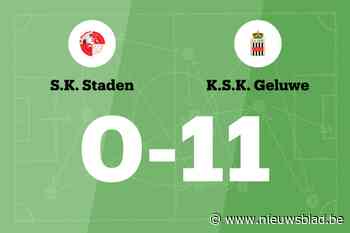 Buitengewoon veel doelpunten bij SK Geluwe tegen SK Staden B