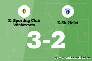 KSK Heist B nog steeds zonder zege na verlies tegen Wiekevorst